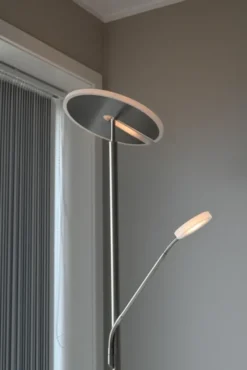 Glasgow uplight 2lys 180cm stål