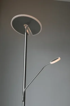 Glasgow uplight 2lys 180cm stål