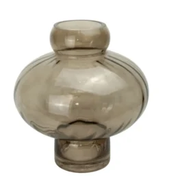 Glassvase 26cm brun