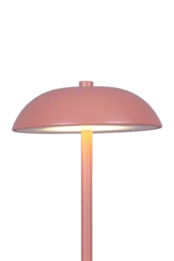 GlowGo LED oppladbar bordlampe 20,5cm rosa