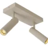 Grado takspot 2lys 25cm beige