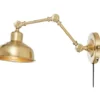 Grimstad vegglampe 16cm messing