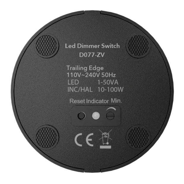 Gulvdimmer 80W sort