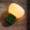 Gustav LED oppladbar bordlampe 9,5cm grønn