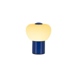 Gustav LED oppladbar bordlampe 9,5cm blå