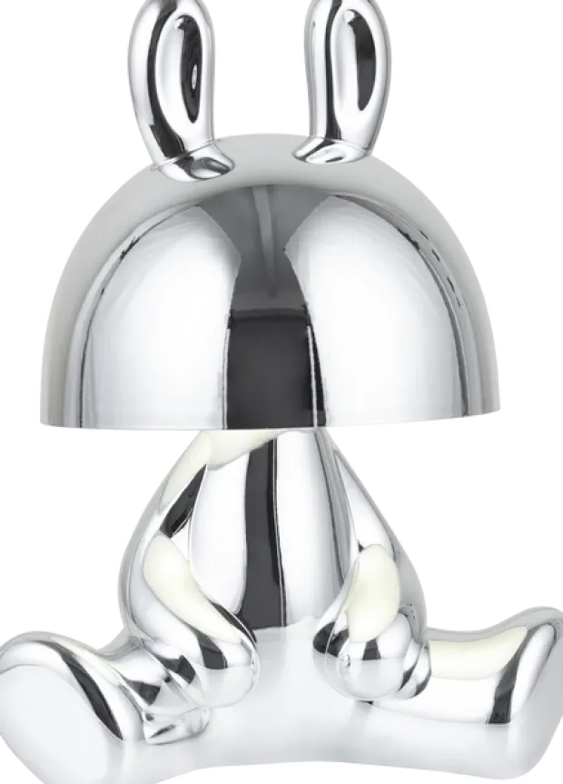Hare Hatt LED oppladbar bordlampe 24cm krom