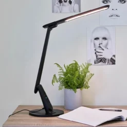 Harris LED skrivebordslampe 53,3cm sort