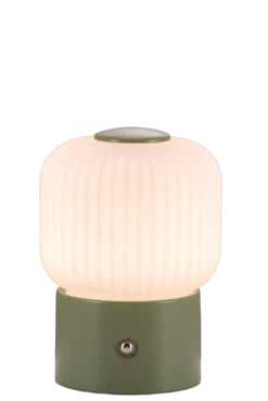 Haven Frost LED oppladbar bordlampe 14cm grønn