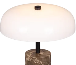 Helen LED bordlampe 27cm brun/opal