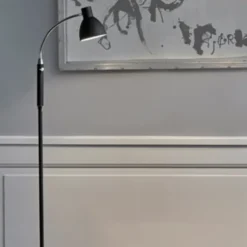 Hudson LED leselampe gulv 120cm sort