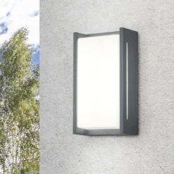 Indus LED utelampe vegg IP54 23cm grå