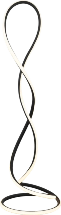 Infinity LED gulvlampe 143cm sort
