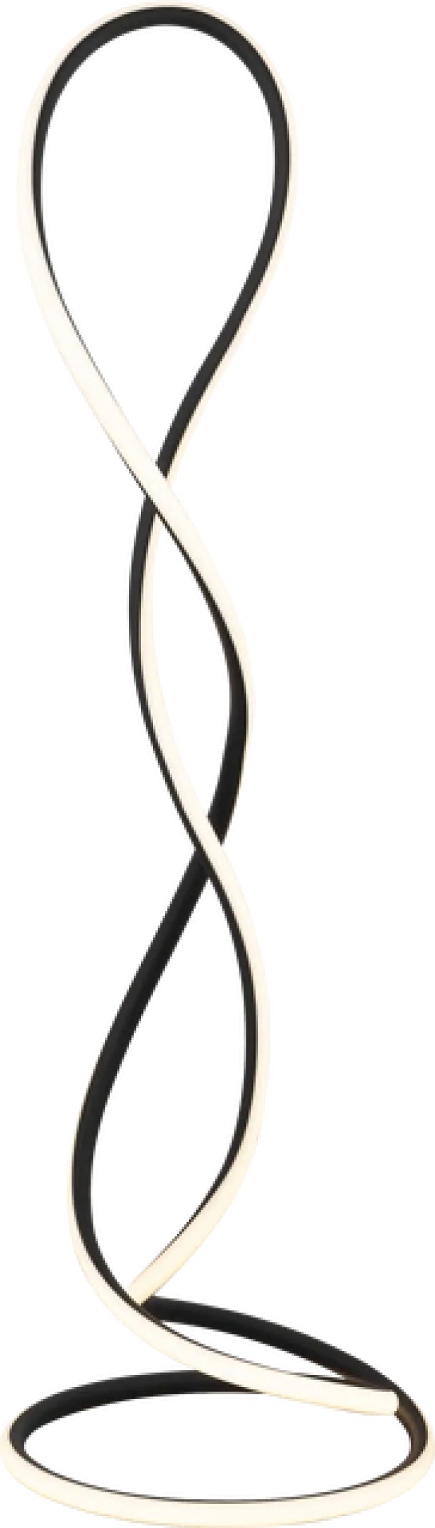 Infinity LED gulvlampe 143cm sort