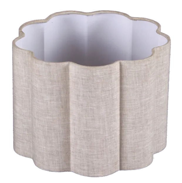 Iselin skjerm rund 25cm beige