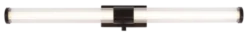 Jessy Duo LED vegg baderomslampe IP44 65cm sort
