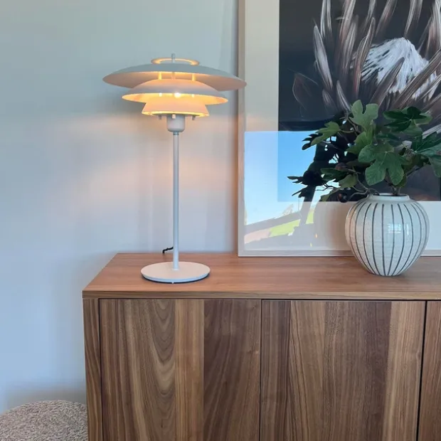 Joakim bordlampe 53cm hvit