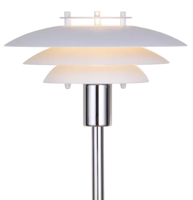 Joakim gulvlampe 135cm hvit/krom