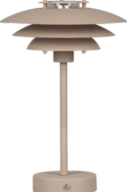 Joakim LED oppladbar bordlampe 30cm beige