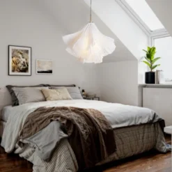 Juliette taklampe 70cm hvit/messing