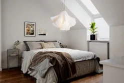 Juliette taklampe 70cm hvit/messing