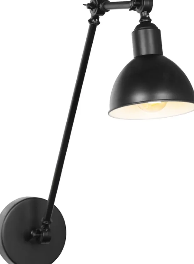 Kalle vegglampe 55cm sort