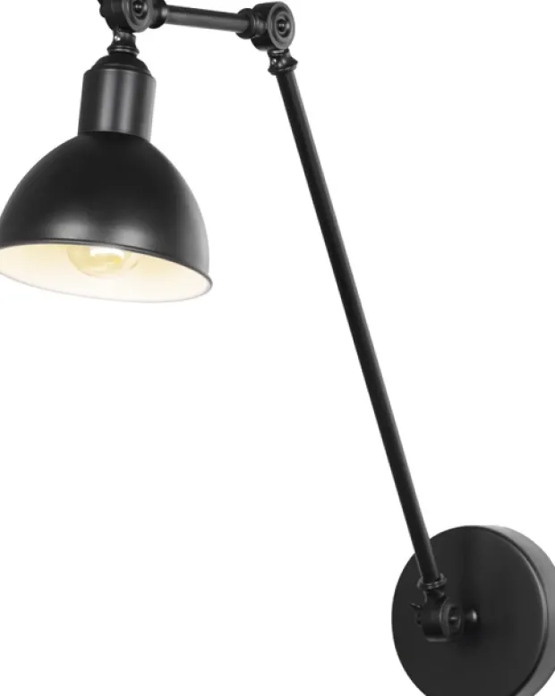 Kalle vegglampe 55cm sort