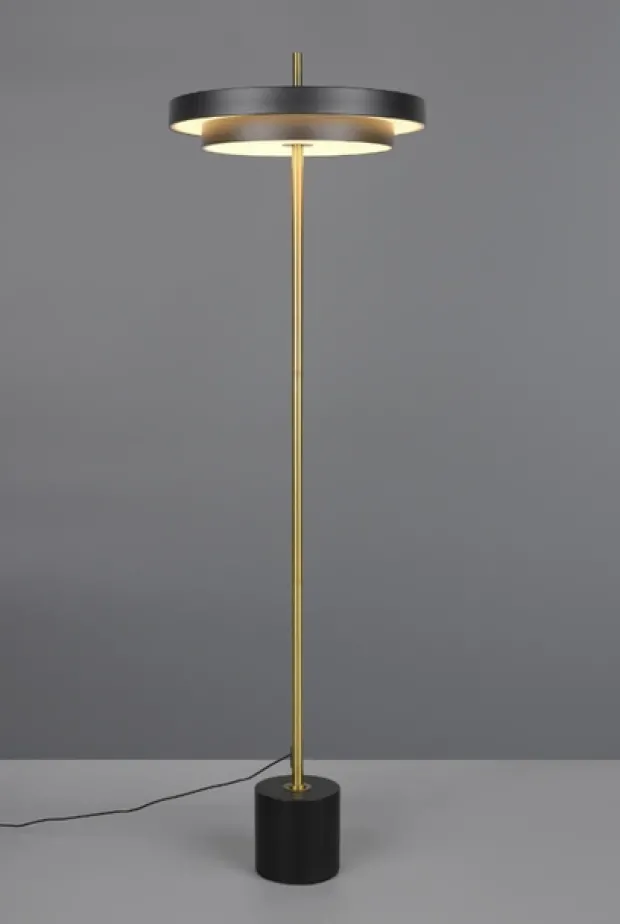 Keaton LED gulvlampe 140cm sort