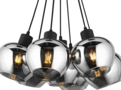 Kelly taklampe rondell 7lys 59cm smoke