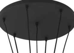 Kelly taklampe rondell 7lys 350cm oppheng smoke