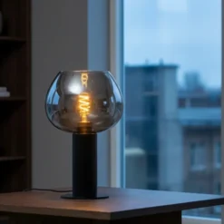 Kelly uplight bordlampe 30cm smoke