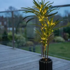 Kentia palme LED IP44 84cm grønn