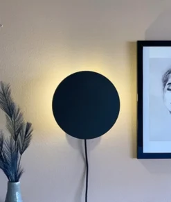 Kepler Cover vegglampe 23cm sort