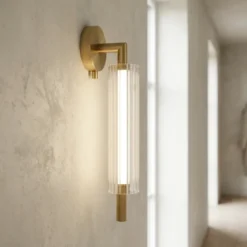 Kosta LED vegglampe 43,5cm messing