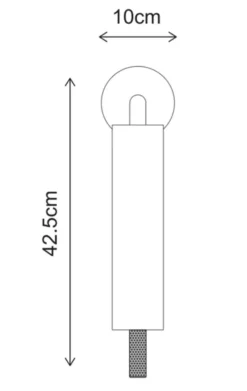 Kosta LED vegglampe 43,5cm messing