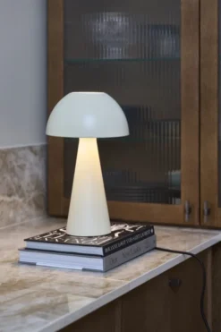 Kreta bordlampe 33cm beige