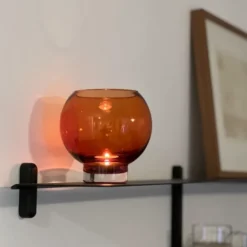 Kula mini vase 14cm brun