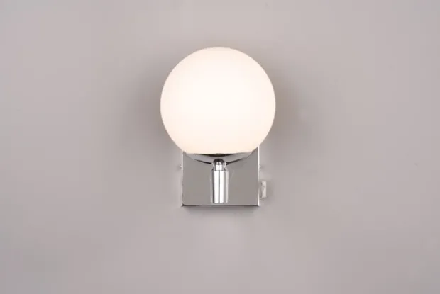 Kula vegg baderomslampe krom