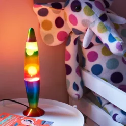 Lavalampe Rainbow bordlampe flerfarget