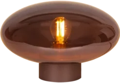 Leana bordlampe 16cm brun