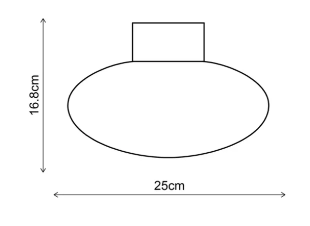Leana plafond taklampe 25cm brun