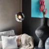 Leana taklampe 25cm sort