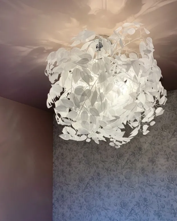 Leavy plafond taklampe 70cm hvit