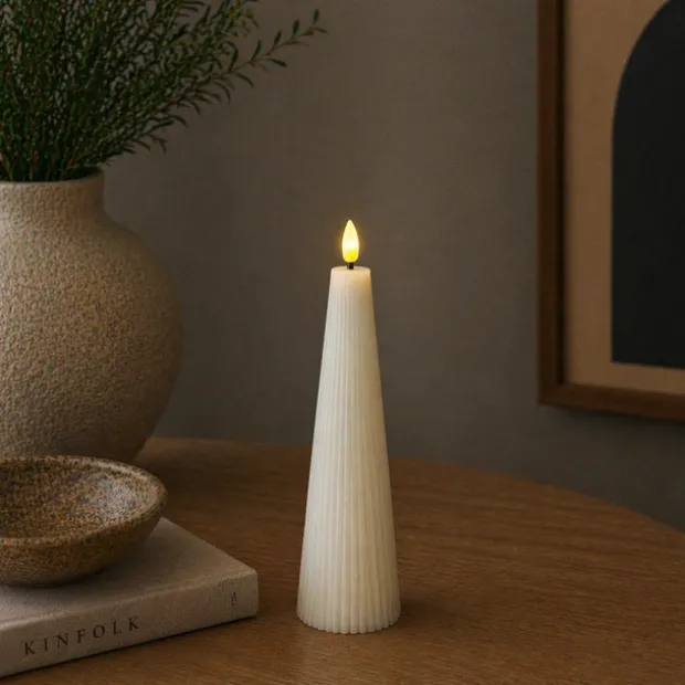 LED Cone kubbelys 21,5cm grå