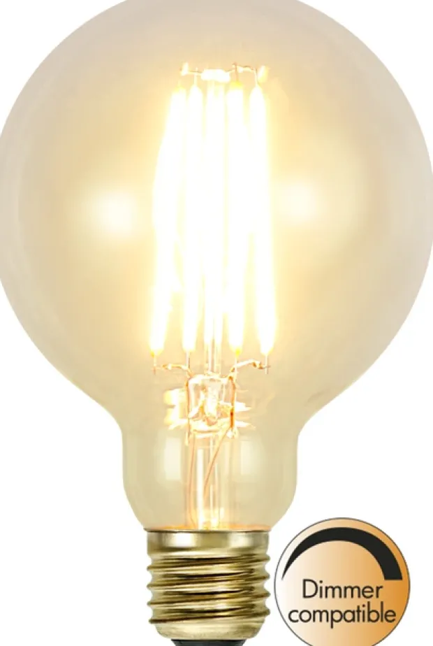 LED E27 globe 9,5cm dimbar 3,6W amber