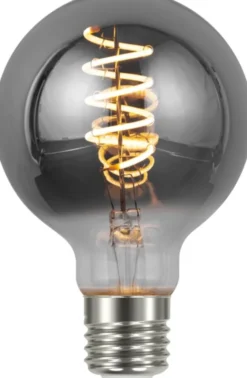 LED E27 globe 8cm dimbar 4W 100lm smoke