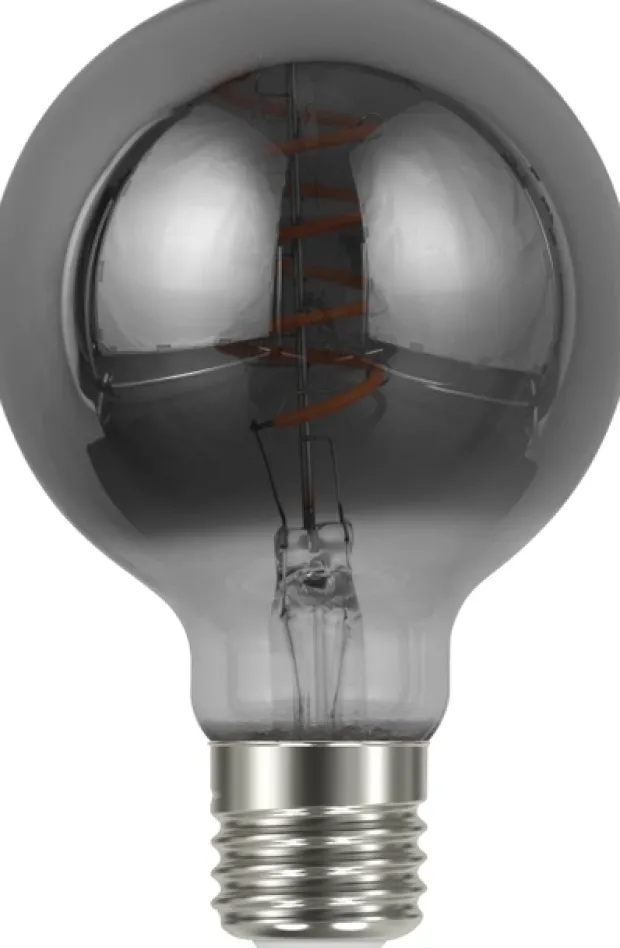 LED E27 globe 8cm dimbar 4W 100lm smoke