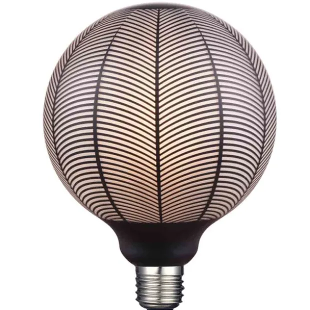 LED E27 globe 12,5cm 3-step dimbar 6W 270lm sort