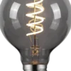 LED E27 globe 9,5cm 3-step dimbar 6W smoke