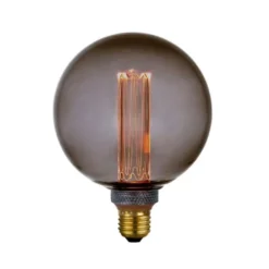 LED E27 globe 12,5cm 3-step dimbar 5W smoke