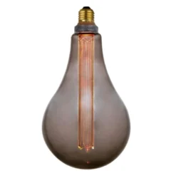 LED E27 globe dekorpære 16,5cm dimbar 5W smoke